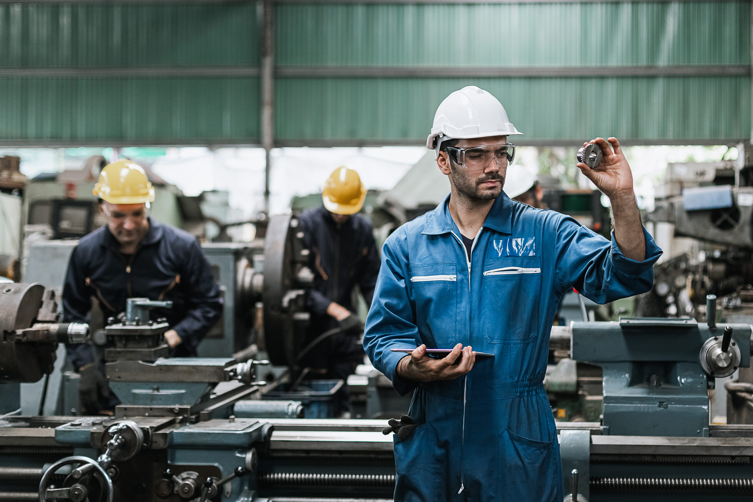 Teamwork,Professional,Engineer,Working,Heavy,Industry,In,Factory,,Industry,Team