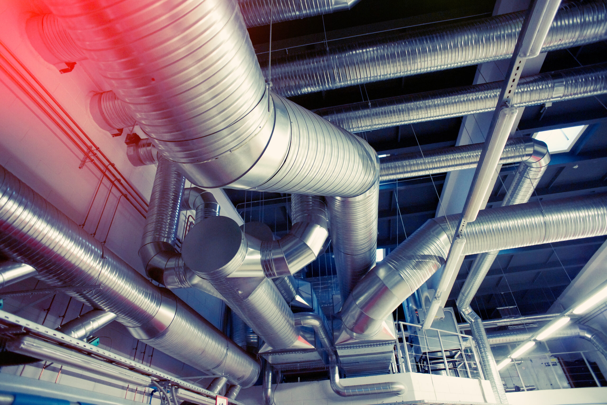 System,Of,Industrial,Ventilating,Pipes